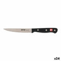 Couteau à éplucher les légumes Quttin Noir Argenté 12 cm (24 Unités)
