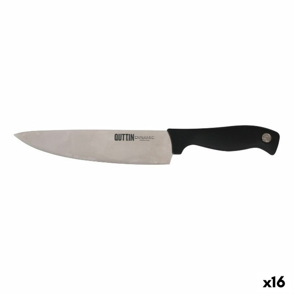 Kuhinjski nož Quttin Dynamic Črna Srebrna 20 cm (16 kosov)