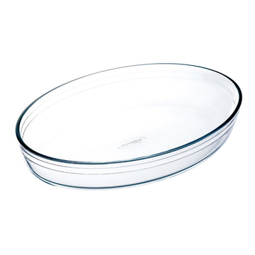 Plat de Four Ô Cuisine Ocuisine Vidrio Ovale Transparent verre 35 x 25 x 7 cm (6 Unités)