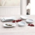 Flat plate Quid Gastro Fun 29,5 x 11 x 3 cm Ceramic White (6 Units)