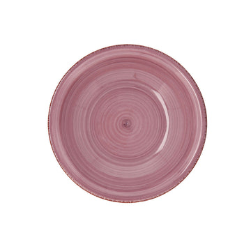 Assiette creuse Quid Vita Peoni Céramique Rose Ø 21,5 cm (12 Unités)