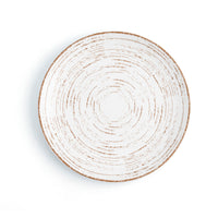 Assiette plate Ariane Tornado White Bicolore Céramique Ø 21 cm (12 Unités)