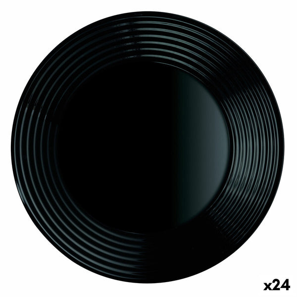 Deep Plate Luminarc Harena Black Glass (Ø 23,5 cm) (24 Units)