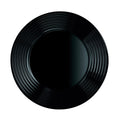 Flat plate Luminarc Harena Black Glass (25 cm) (24 Units)