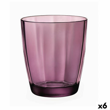 Glass Bormioli Rocco Pulsar Purple Glass (6 Units) (305 ml)