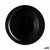 Flat plate Luminarc Pampille Black Glass (25 cm) (24 Units)