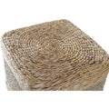 Footrest DKD Home Decor Fibre Natural Seagrass (42 x 42 x 40 cm)
