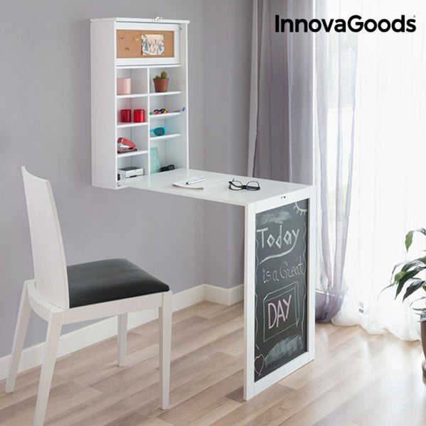 Folding desk Woldy InnovaGoods White (80 x 50 x 18 cm) (Refurbished A+)