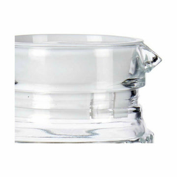 Vrček Črte Prozorno Bela Plastika Steklo 1 L