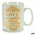 Mug Coffee Porcelain Golden White 500 ml 24 Units