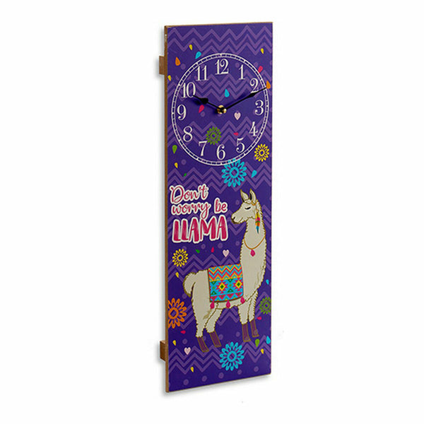 Horloge Murale Lama (2,5 x 60 x 20 cm) (12 Unités)