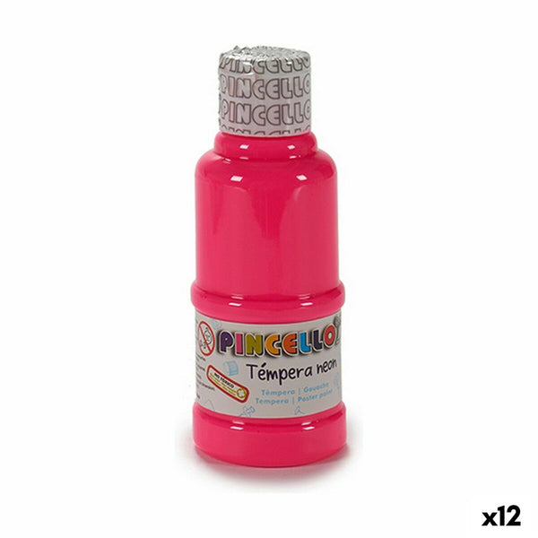 Tempere Neon Rosa 120 ml (12 Unità)