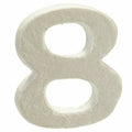 Decoration polystyrene Number 8 (2 x 15 x 10 cm) (12 Units)