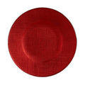 Farfurie Întinsă Rdeča Steklo 6 kosov (21 x 2 x 21 cm)