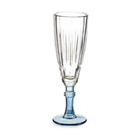 Coupe de champagne Exotic Verre Bleu 6 Unités (170 ml)