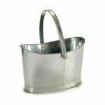 Plant pot Basket Silver Zinc 21 x 19,5 x 35,5 cm (12 Units)