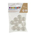 Materials for Handicrafts Balls polystyrene Ø 2,5 cm White (12 Units)