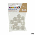 Materials for Handicrafts Balls polystyrene Ø 2,5 cm White (12 Units)