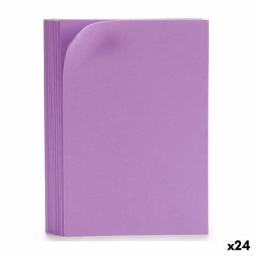 Moosgummi Violett 30 x 2 x 20 cm (24 Stück)