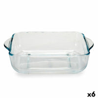 Baking tray Borcam With handles 1,9 L 22 x 6 x 25,5 cm (6 Units)