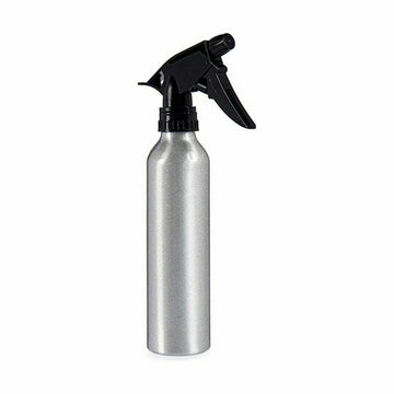 Steklenica z razpršilcem Črna Srebrna Aluminij 300 ml (24 kosov)