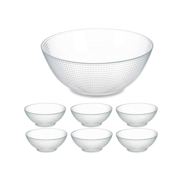 Set of bowls Generation Transparent Glass (4 Units)