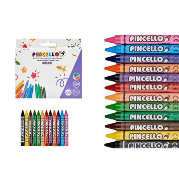 Coloured crayons Jumbo Multicolour Wax (72 Units)