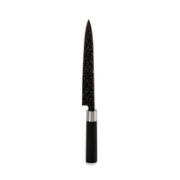 Kuhinjski nož Marmor 3,5 x 33,3 x 2,2 cm Srebrna Črna Nerjaveče jeklo Plastika (12 kosov)