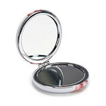 Pocket Mirror Crystal Plastic 8 x 2,4 x 8 cm (12 Units)