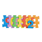 Puzzleteppich Bunt Zahlen Moosgummi (12 Stück)