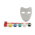 Craft Set Mask White Plastic (12 Units)
