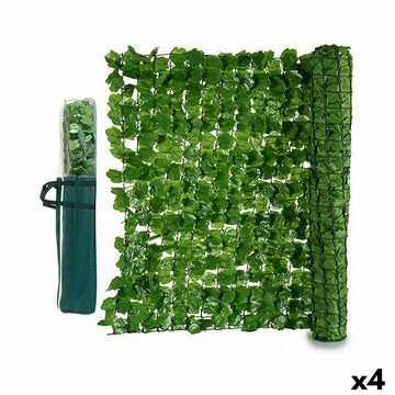 Palissade de Jardin Volets 1 x 3 m Vert clair Plastique (4 Unités)