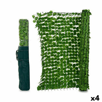Gartenzaun Bettlaken 1,5 x 3 m Hellgrün Kunststoff (4 Stück)