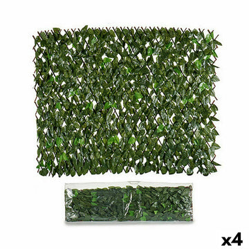 Palissade de Jardin Volets 1 x 2 m Vert Plastique (4 Unités)