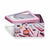 Storage Box Make-up Pink Tin 18 x 8,5 x 18 cm (18 Units)