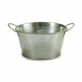 Planter Bucket Silver Zinc 27,5 x 10,5 x 20 cm (24 Units)