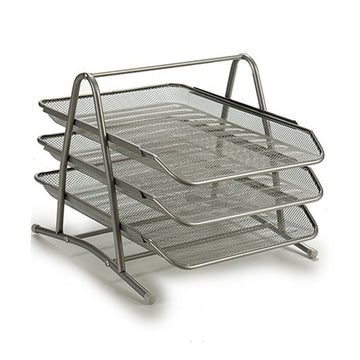 Classification tray Grille Silver Metal 30 x 26 x 34,5 cm (6 Units)