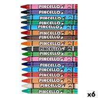 Crayons gras de couleur Multicouleur (6 Unités)