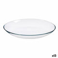 Serving Platter Invitation Oval Transparent Glass 820 ml (13 Units)
