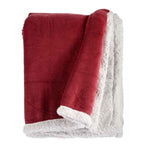 Blanket Dark pink White 130 x 1 x 170 cm (6 Units)