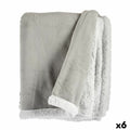 Blanket White Light grey 130 x 1 x 170 cm (6 Units)