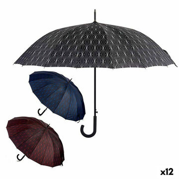 Regenschirm Metall Faser 106 x 106 x 93 cm (12 Stück)