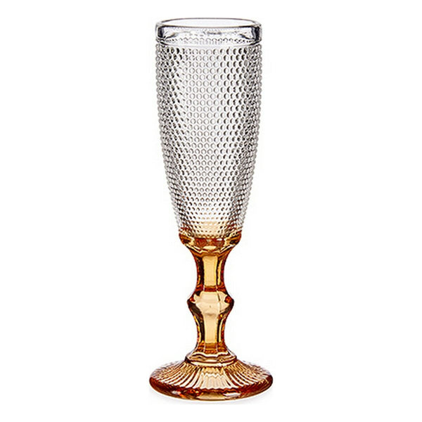 Champagne glass Points Amber Glass 180 ml (6 Units)