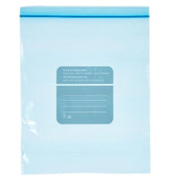 Wiederverwendbare Säcke für Lebensmittel ziplock 25 x 30 cm Blau Polyäthylen 3 L (20 Stück)
