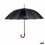 Parapluie Noir Métal Tissu 110 x 110 x 95cm (24 Unités)