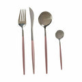 Cutlery Set Pink Silver Stainless steel (12 Units)