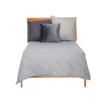 Bedspread (quilt) 180 x 260 cm Grey (4 Units)