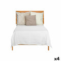 Bedspread (quilt) 180 x 260 cm Geometric White (4 Units)