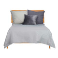 Bedspread (quilt) 240 x 260 cm Geometric Grey (4 Units)