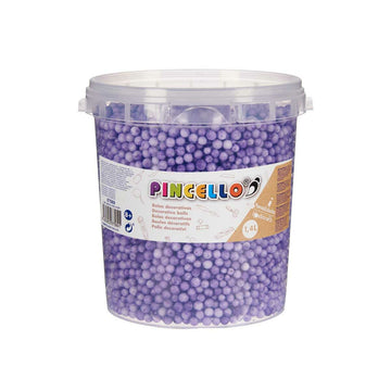 Materials for Handicrafts Balls Lilac polystyrene (6 Units)